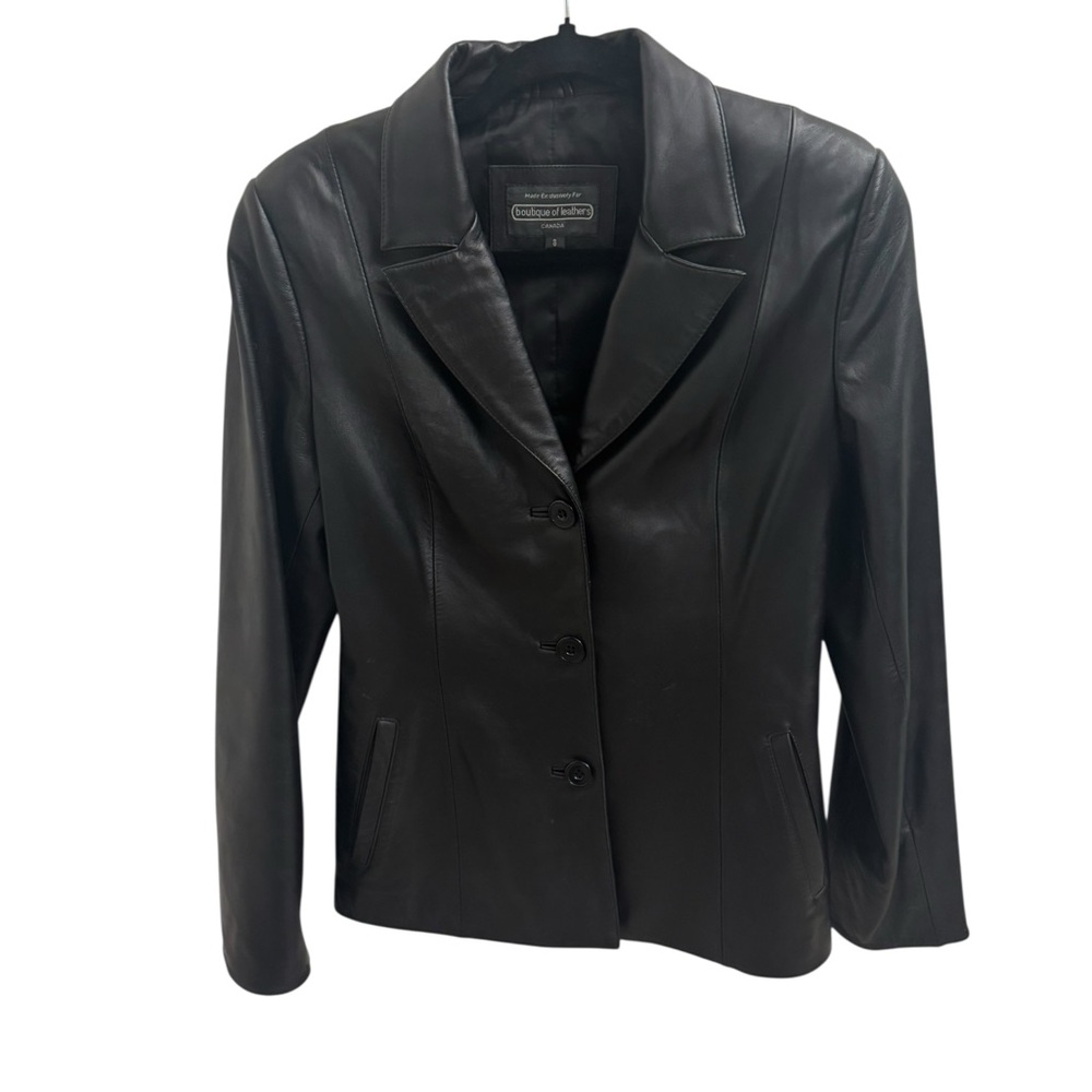 Vintage Boutique of Leathers Black Leather Jacket